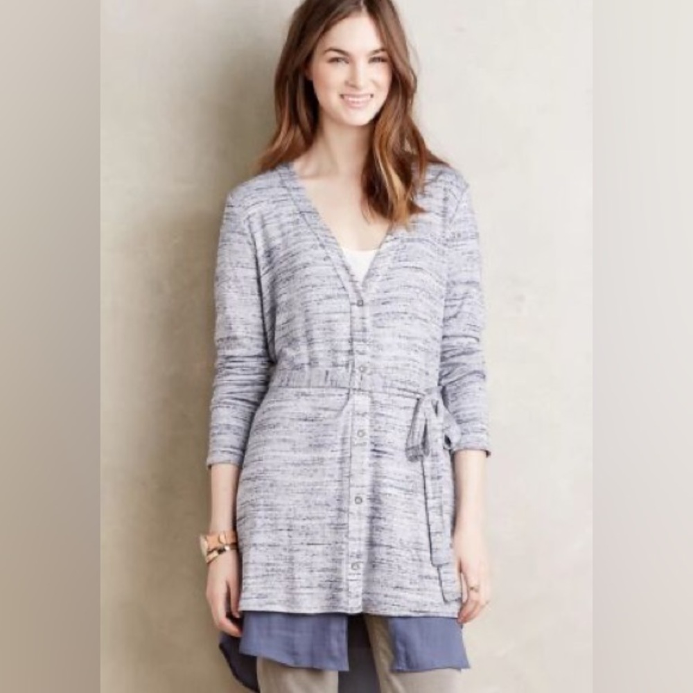 Dolan Left Coast Anthropologie Long Tie Waist Nomi Cardigan Small